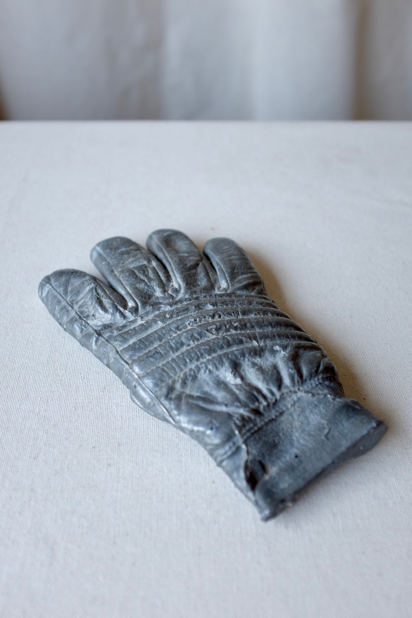 Cast Metal Glove Sculpture