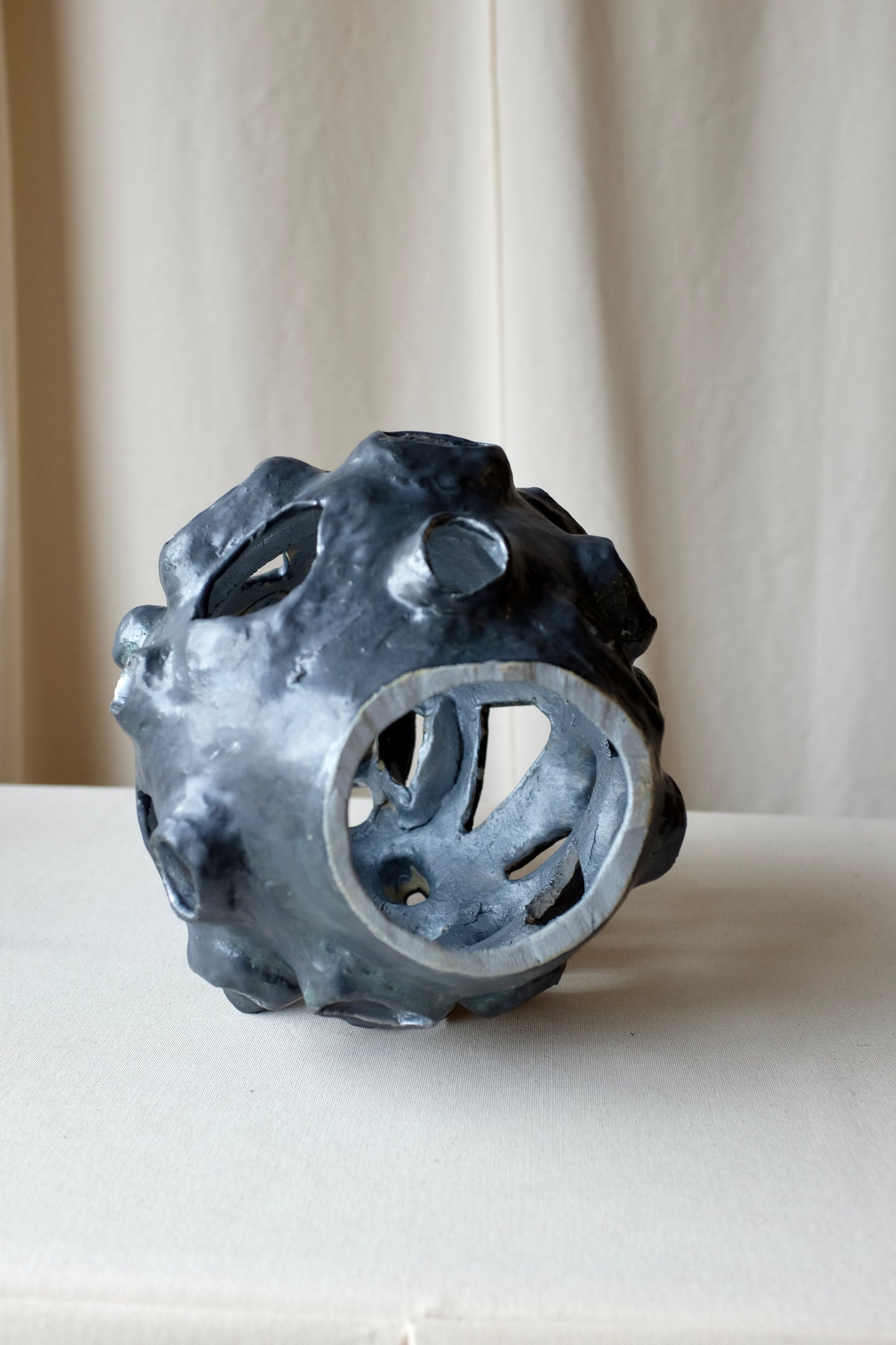 18" Abstract Candle Cover Sculpture, Florence Suerig