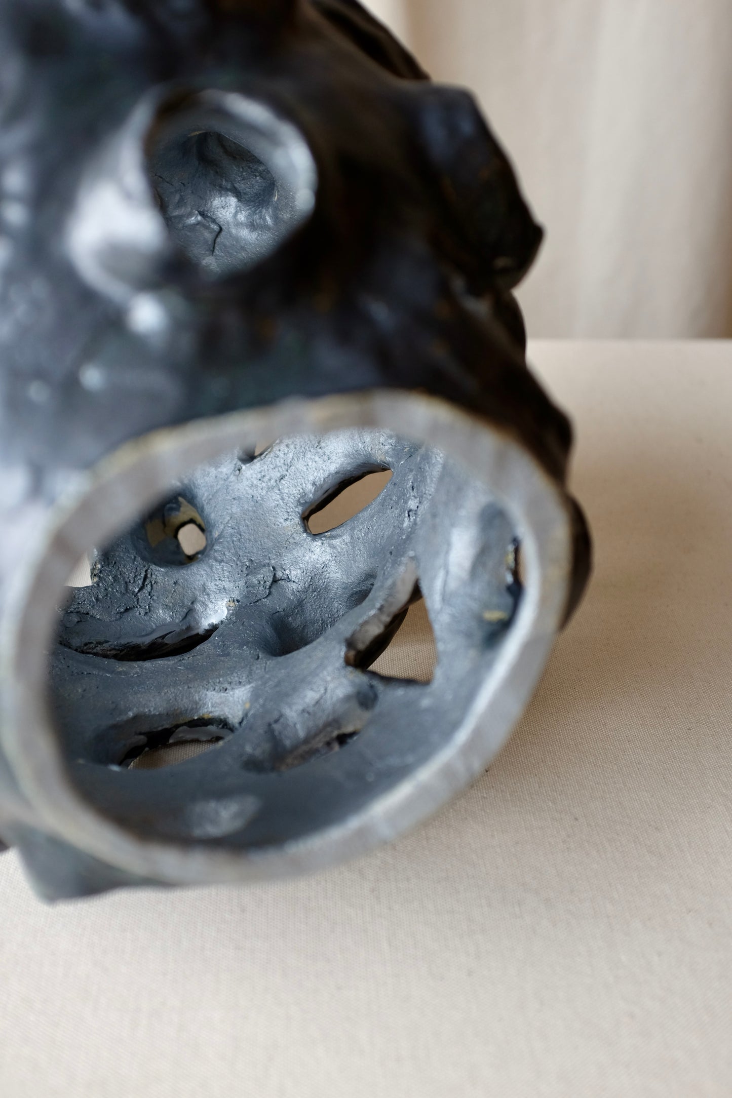 18" Abstract Candle Cover Sculpture, Florence Suerig