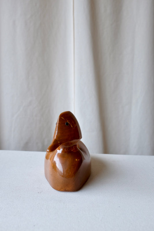 Wood Carved Duck Decoy, Hooded Merganser