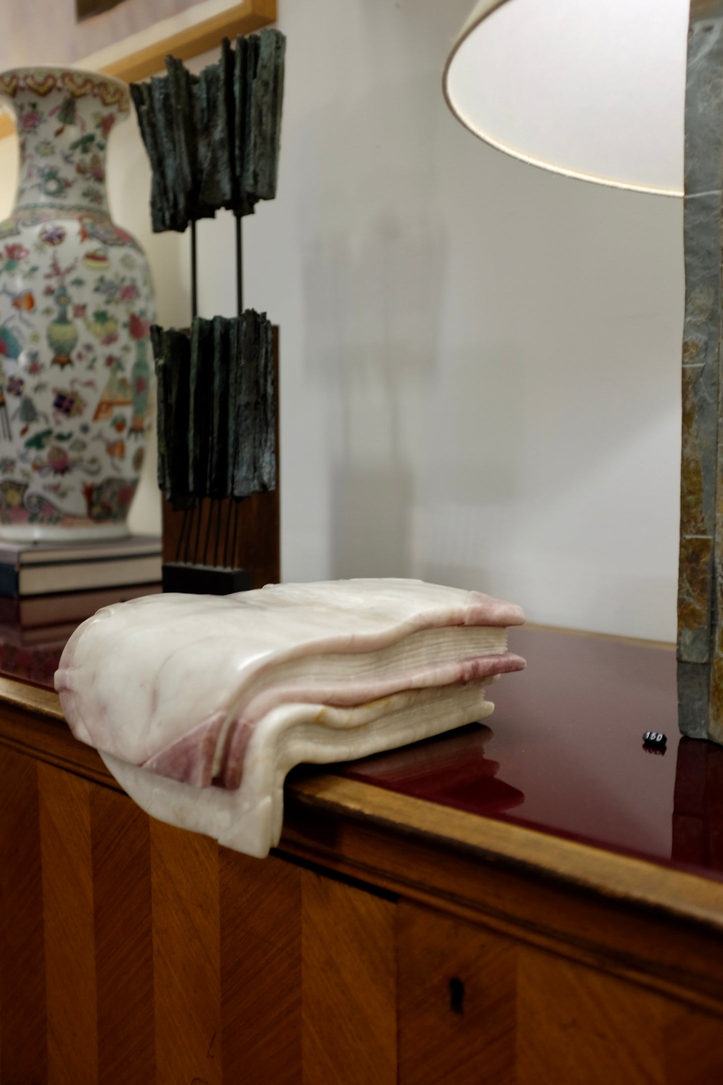Carved Marble Melting Books, Bob Brower