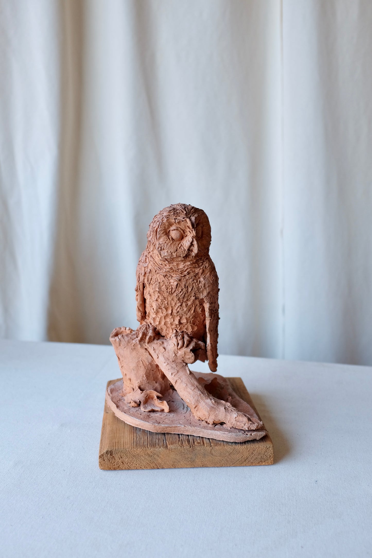Ceramic Owl Sculpture