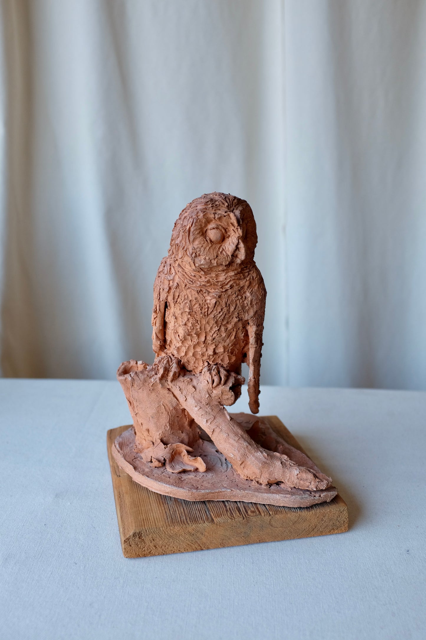 Ceramic Owl Sculpture