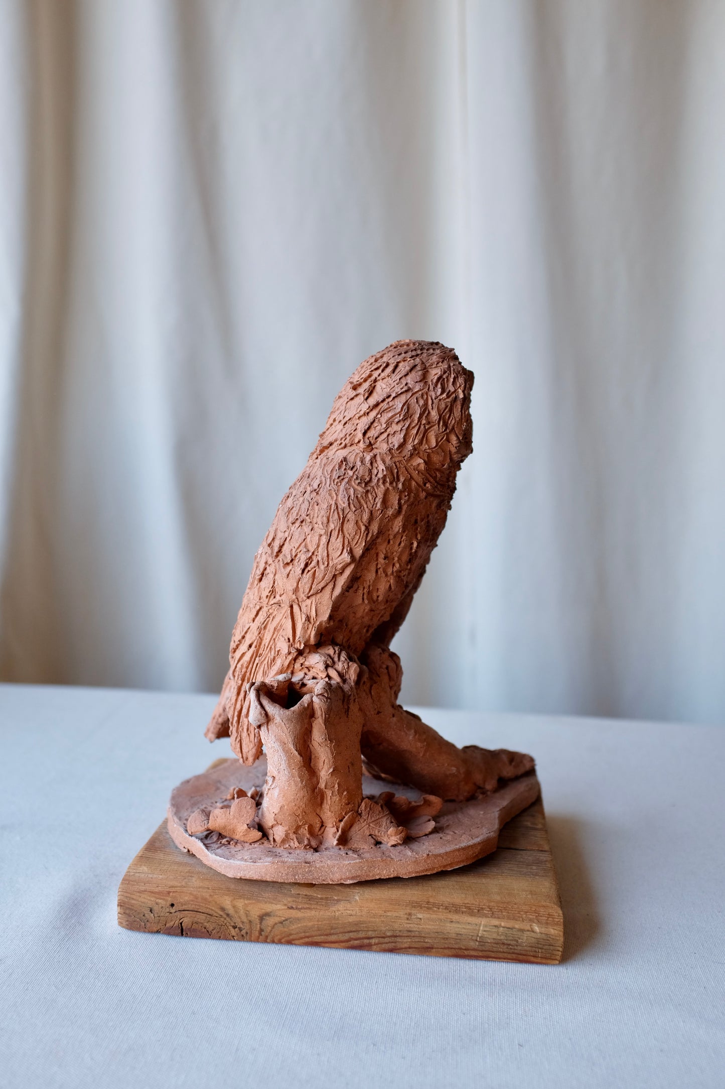 Ceramic Owl Sculpture