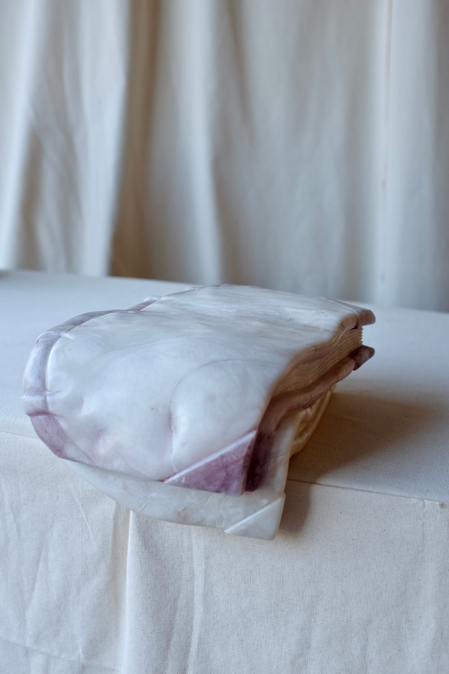 Carved Marble Melting Books, Bob Brower