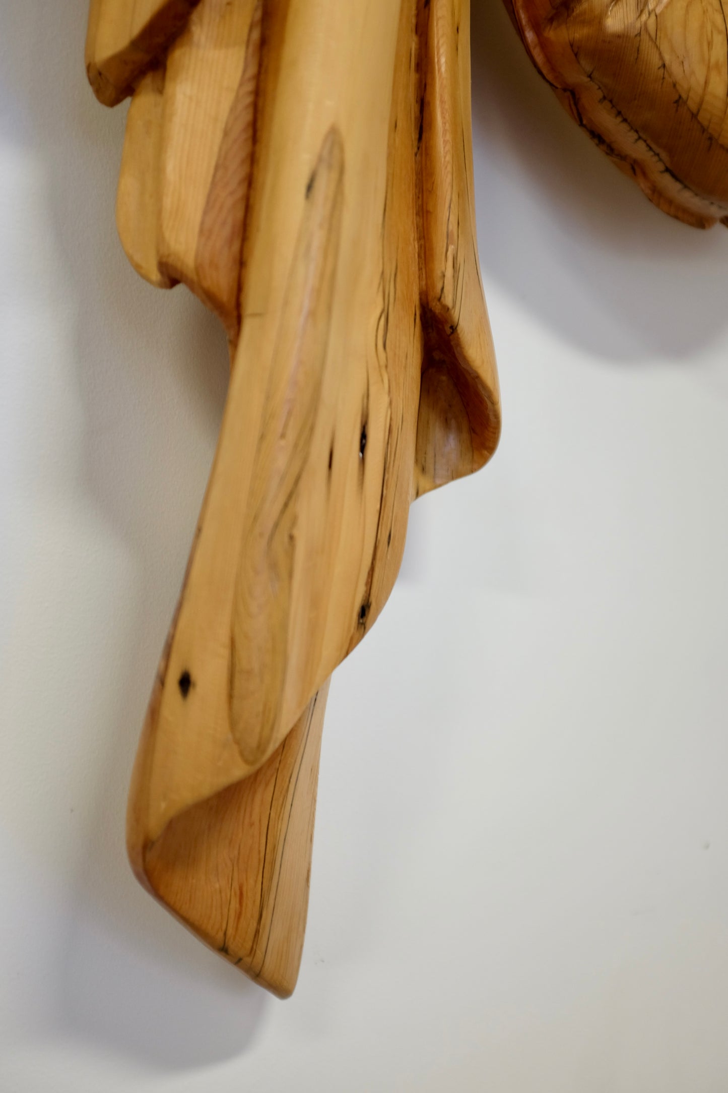 Inflatable, Wood Carved Sculpture, Silvia Davis, 2004