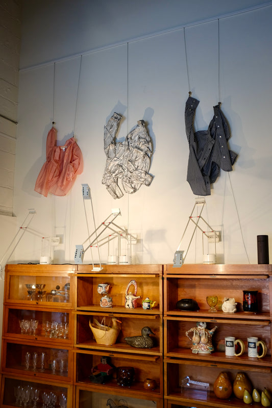 Cast Aluminum Shirt sculpture, AK Burns, "Discard (work shirt)", 2013