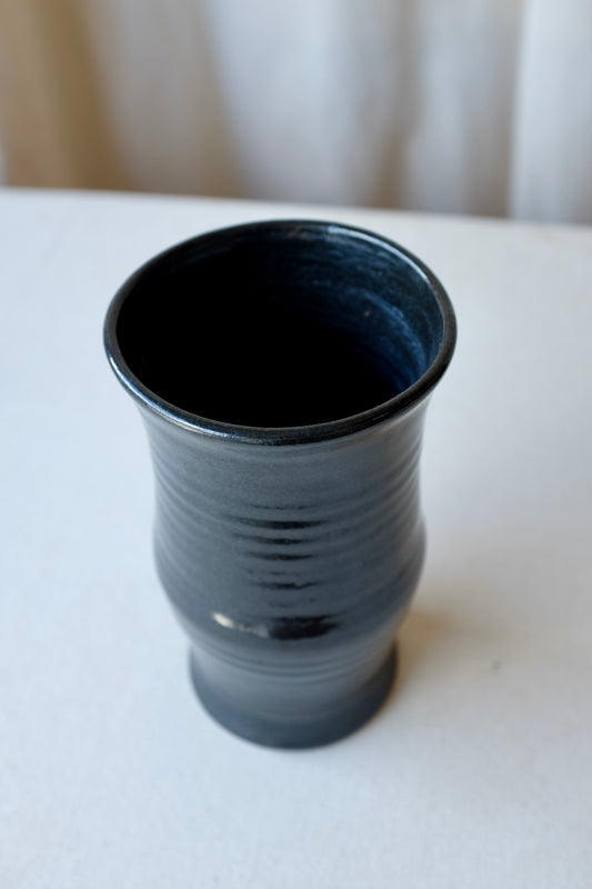 Black Ceramic Vase