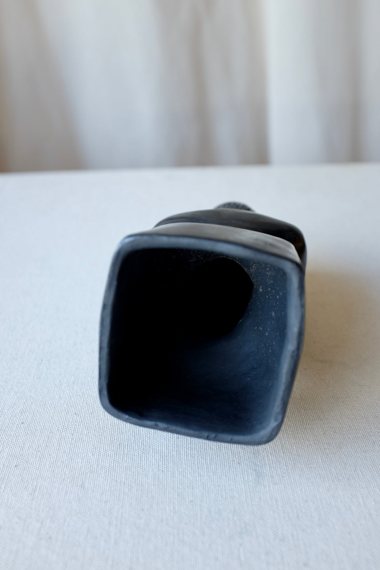 Black Ceramic Male Bust