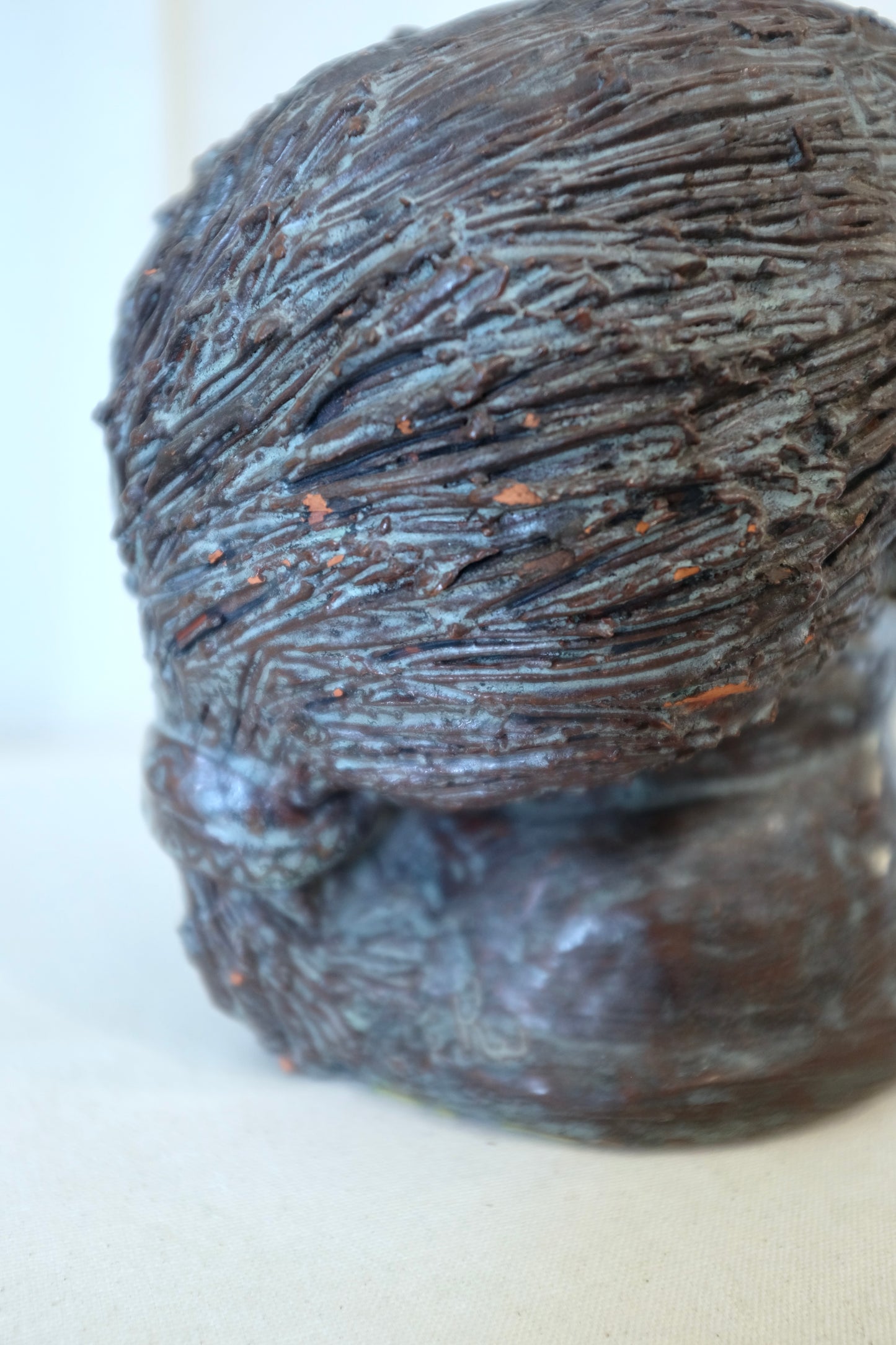 Glazed Terracotta Female Bust, Kirsten Wilbur