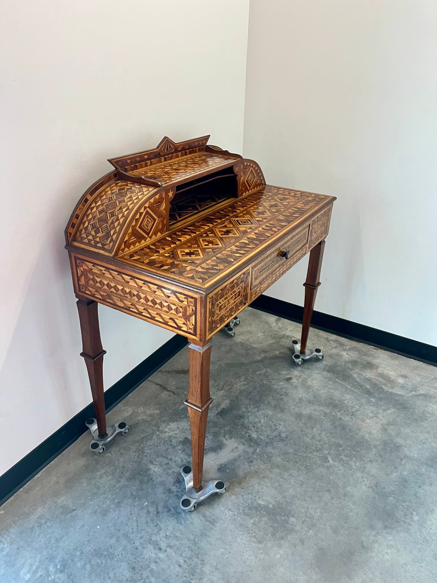 Ornate Marquetry Desk, 1930s