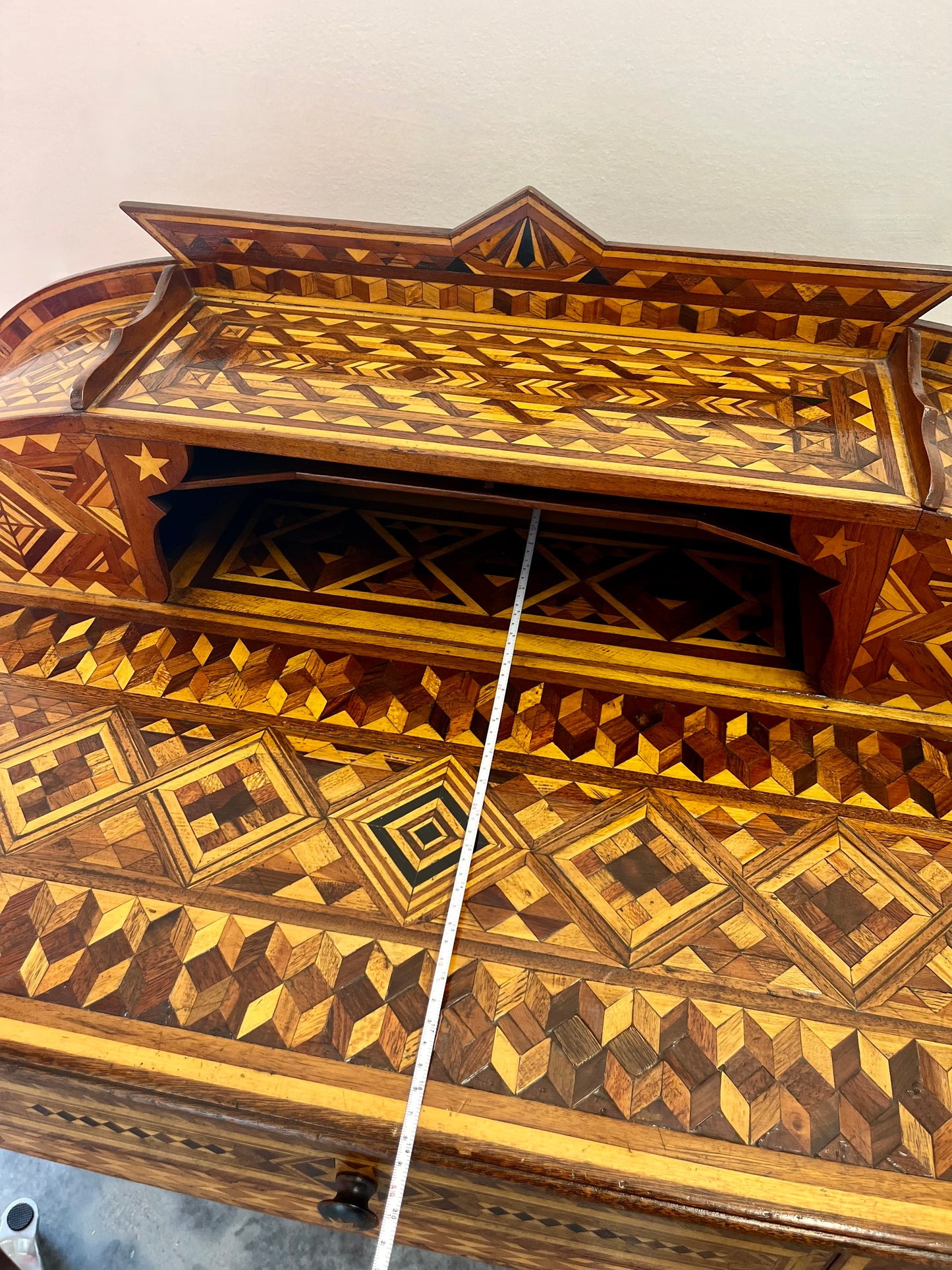 Ornate Marquetry Desk, 1930s