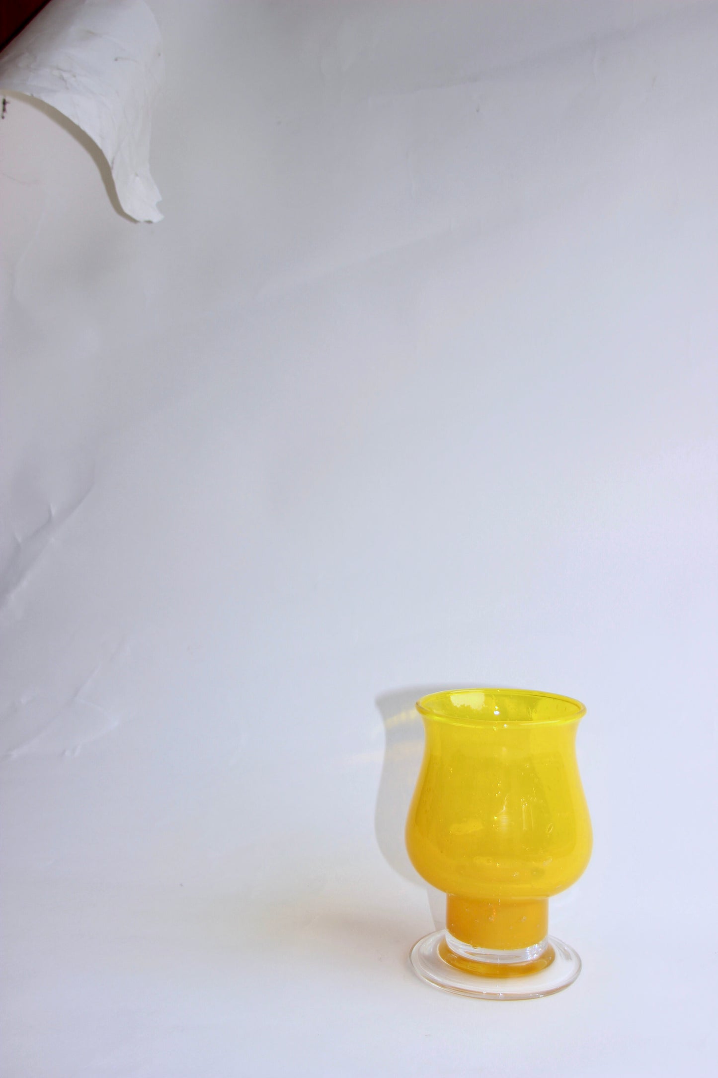Vetri Yellow Glass Hurricane