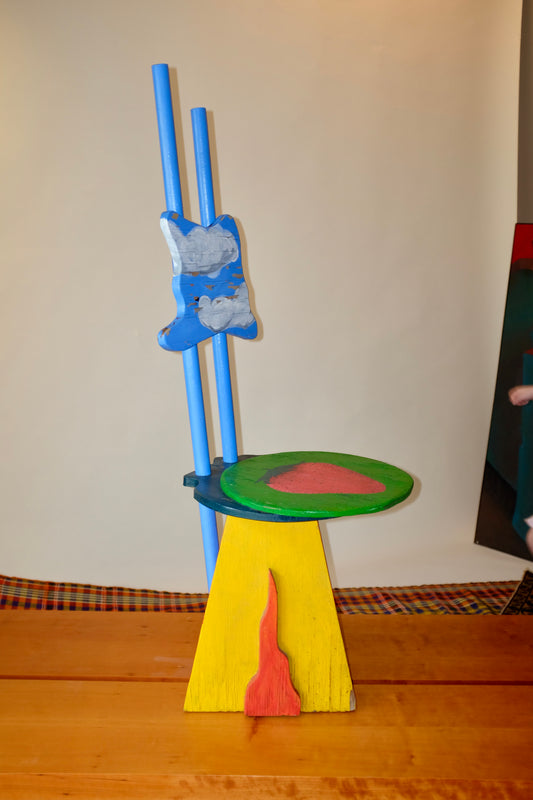 Painted Folk Art Chair