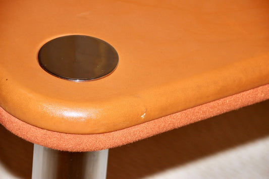 Knoll Attr. Felt and Leather 2-top Game Table