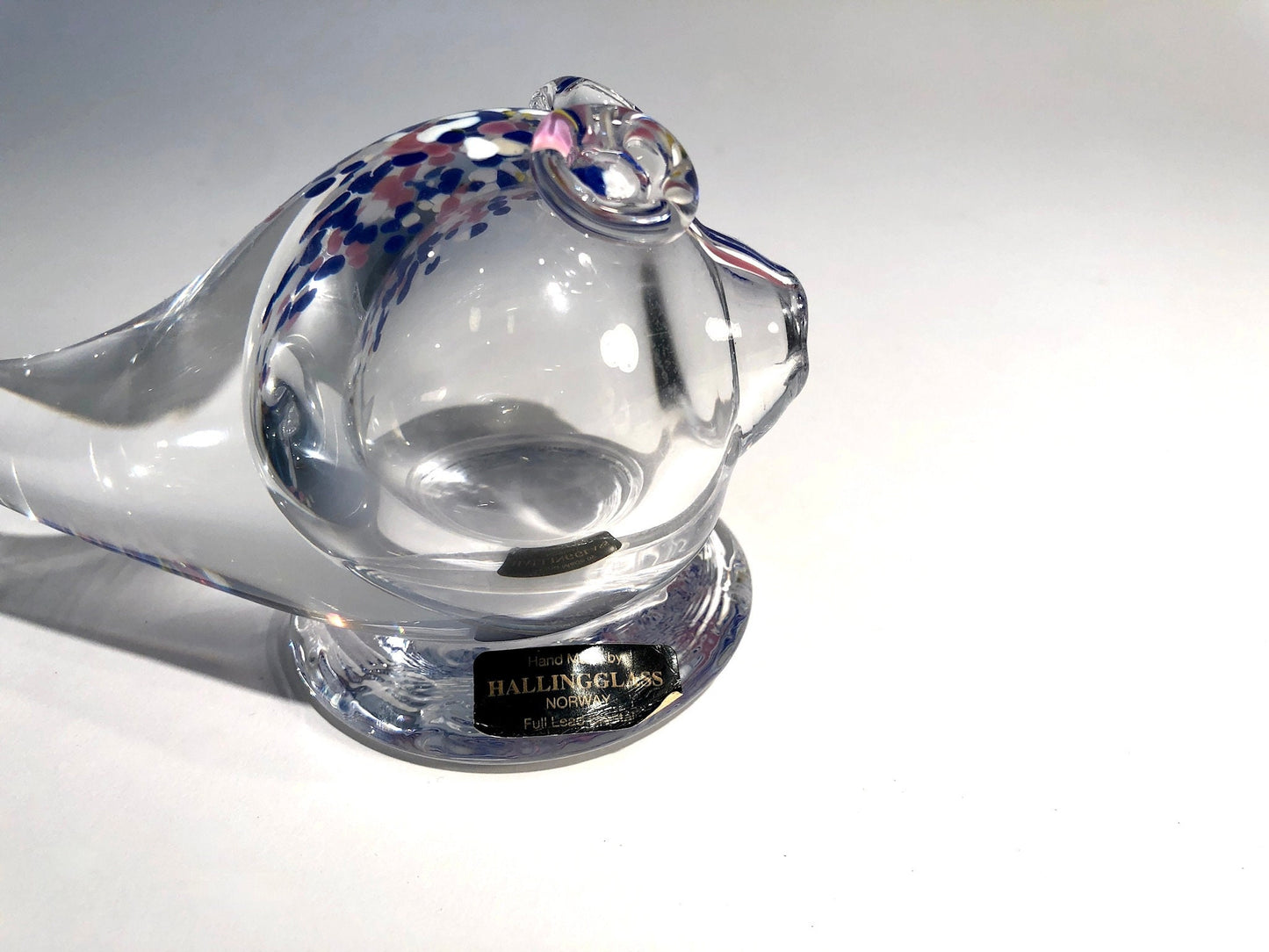Art Glass Whale by Halling Glass Norway