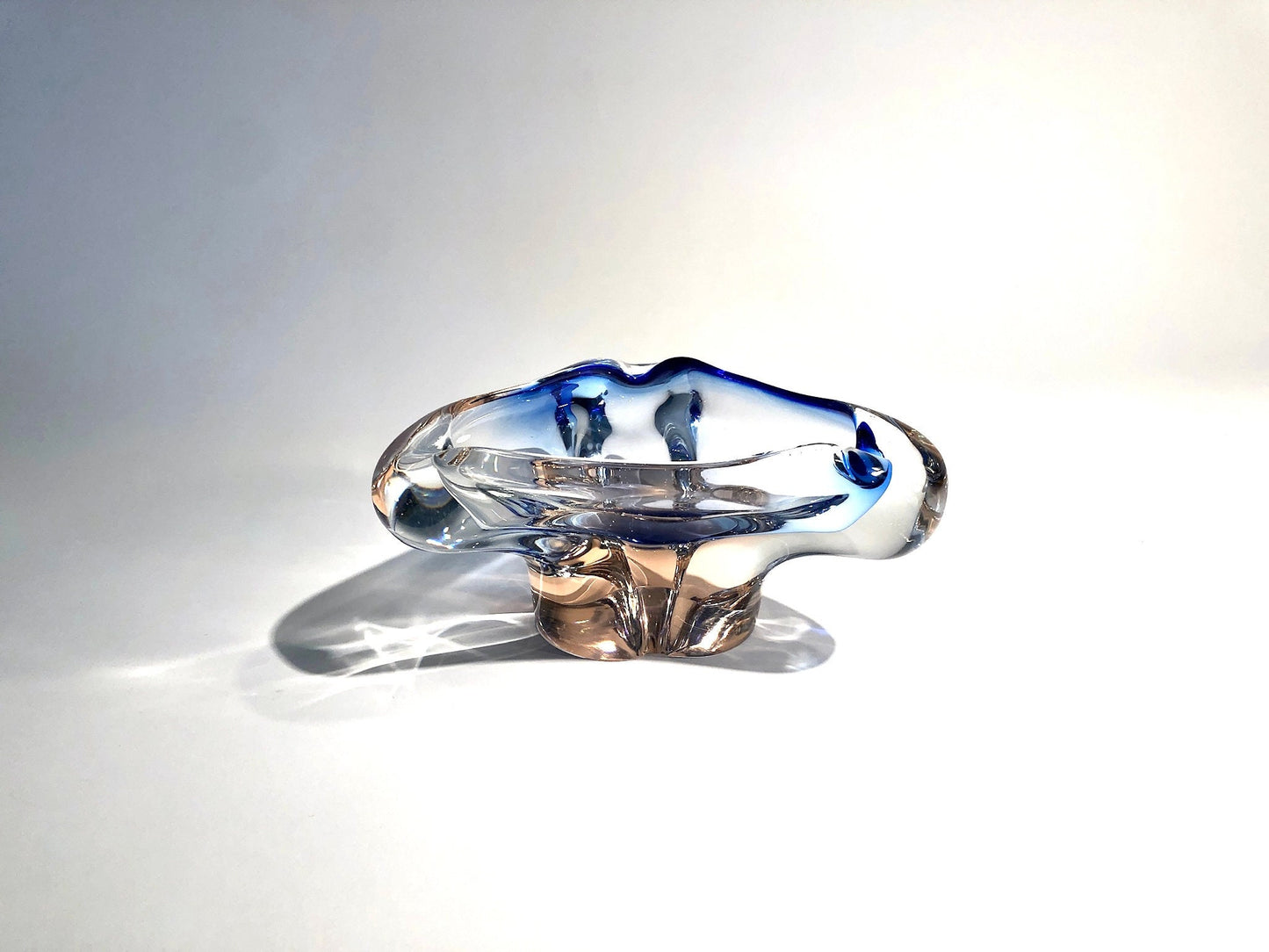Sommerso Glass Dish