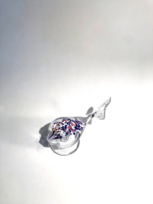 Art Glass Whale by Halling Glass Norway