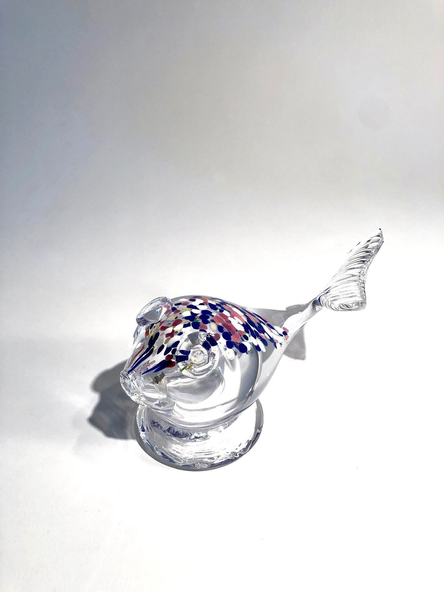 Art Glass Whale by Halling Glass Norway