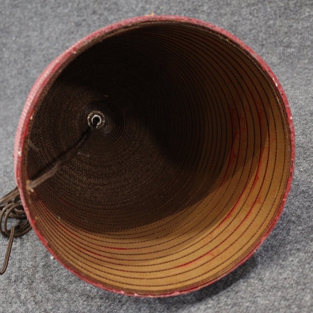Red Cardboard Lamp, style of Gregory Van Pelt