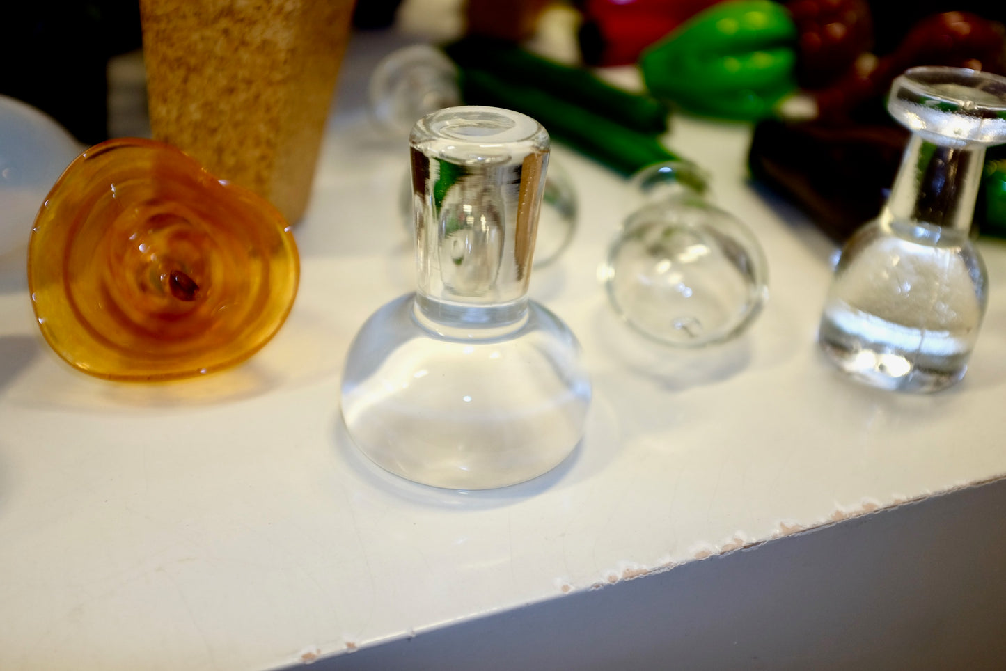 Glass Wax Seal Style Paperweights