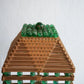 Popsicle Stick and Glass Beads Tramp Art Lamps, Pair Available