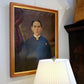 Framed Portrait of a Compelling Lady, 19th Century Folk Art