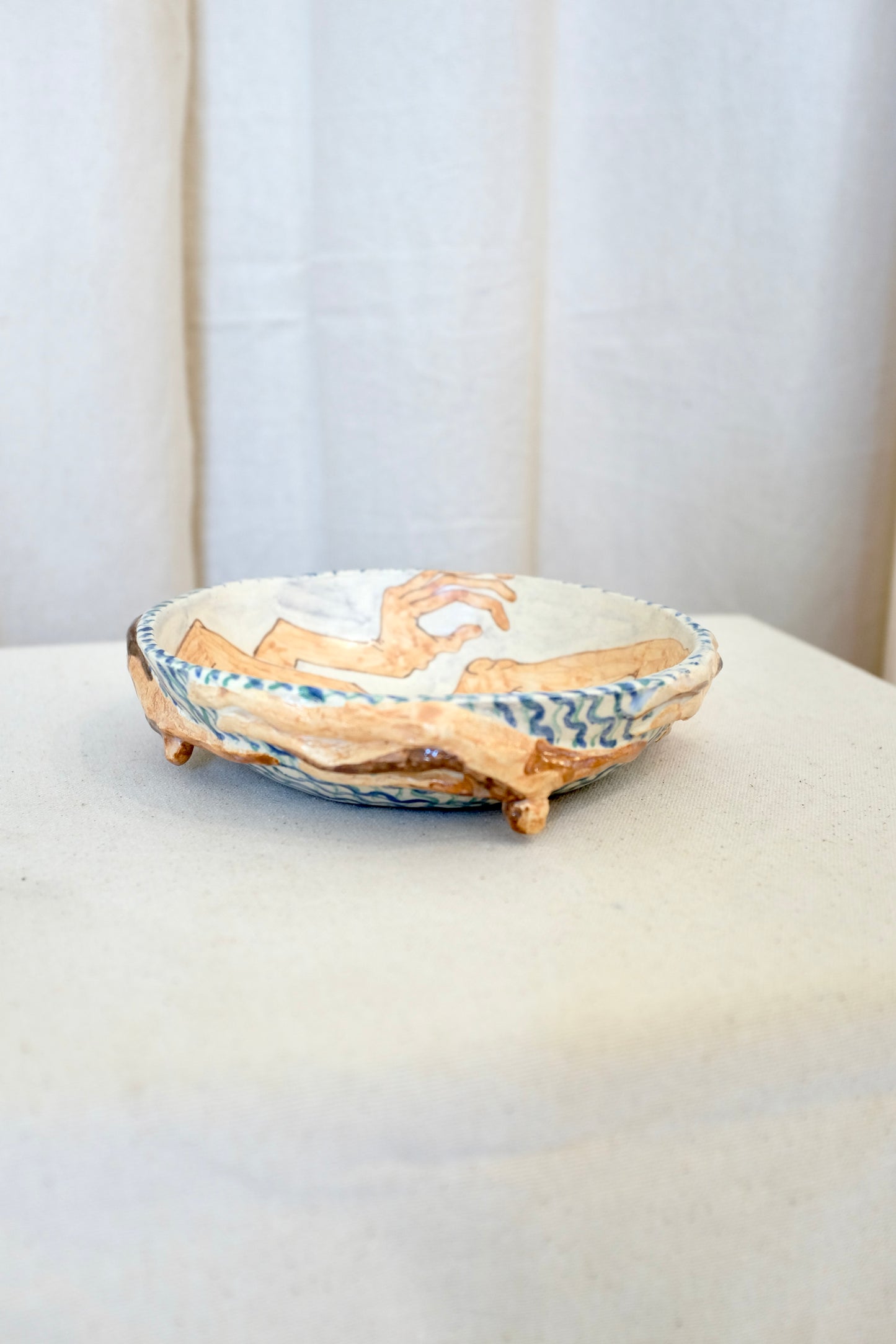 The Many, Small Wide Bowl, Art Pottery, Marilyn Andrews