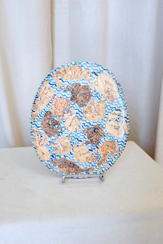 The Many, Platter, Art Pottery, Marilyn Andrews