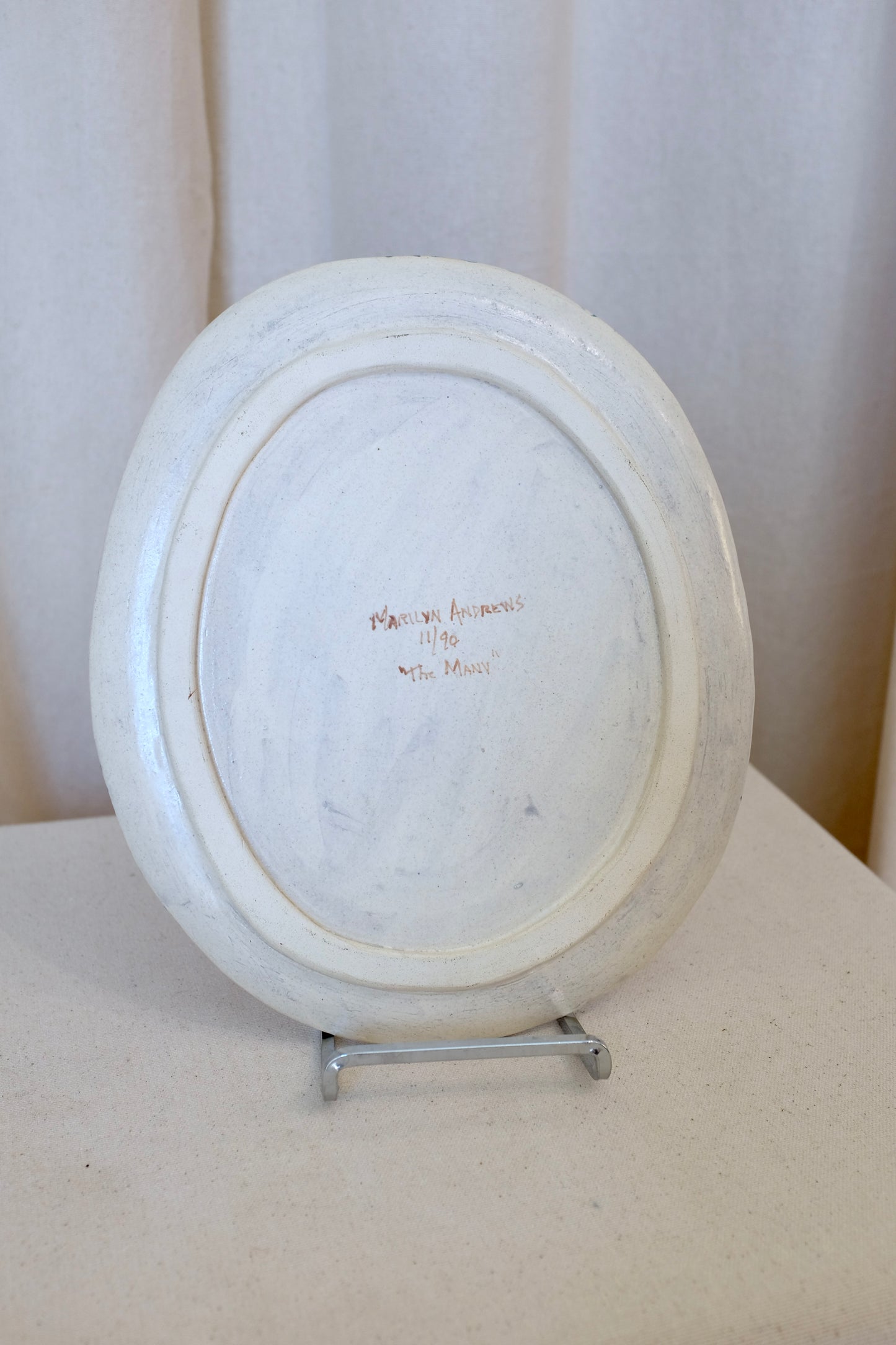 The Many, Platter, Art Pottery, Marilyn Andrews