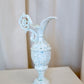 Blue and White Speckled Pitcher Vase