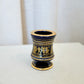 Greek Gilt Blue Porcelain Small Urn Vase, Sphathas Karamik