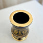 Greek Gilt Blue Porcelain Small Urn Vase, Sphathas Karamik