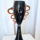 Art Glass Handled Urn, Chip Scarborogh