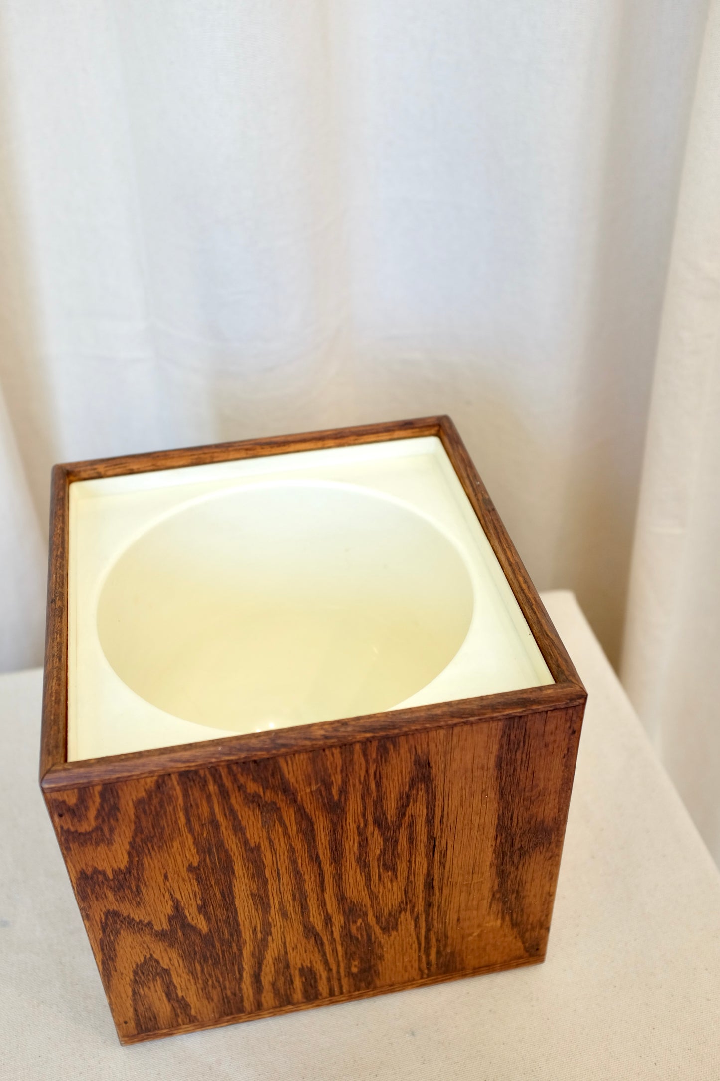 Square Oak Ice Box