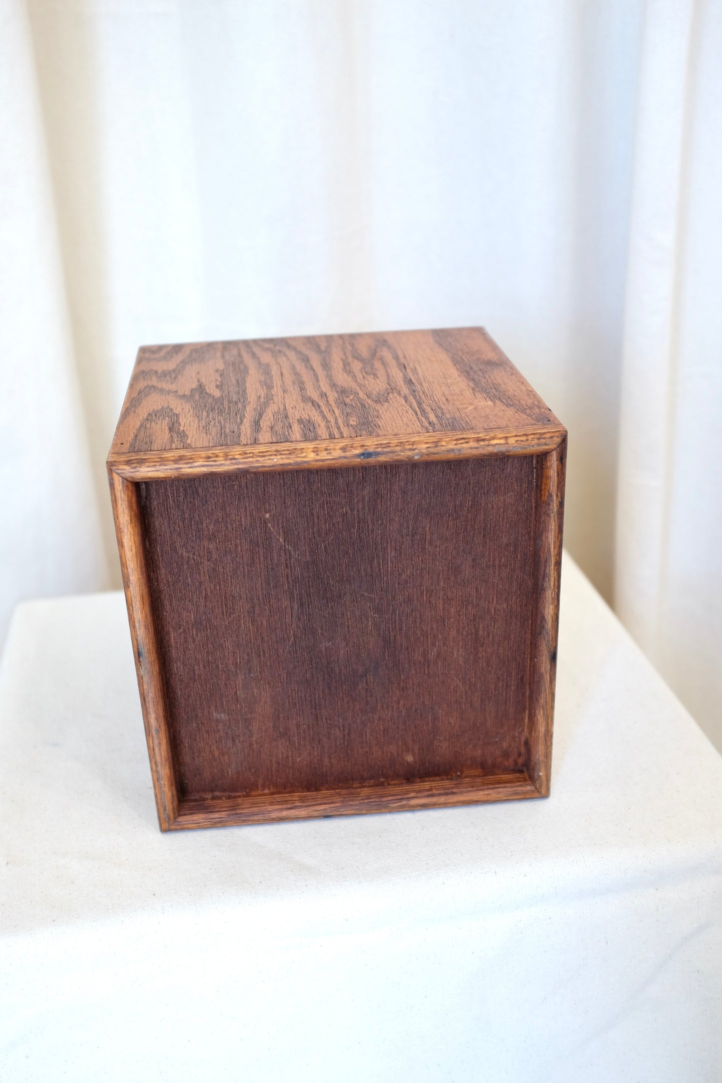Square Oak Ice Box