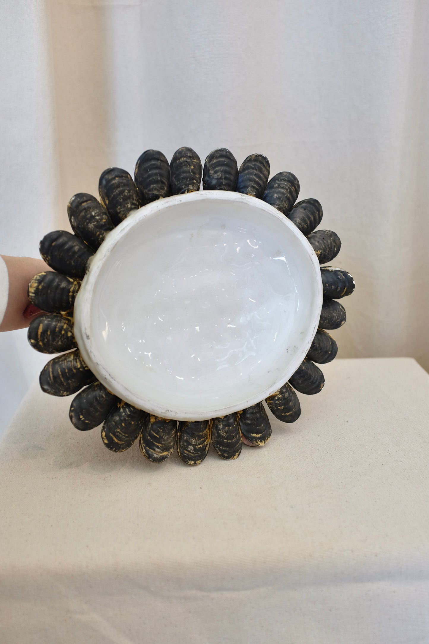 Ceramic Fish & Mussels Sculpture