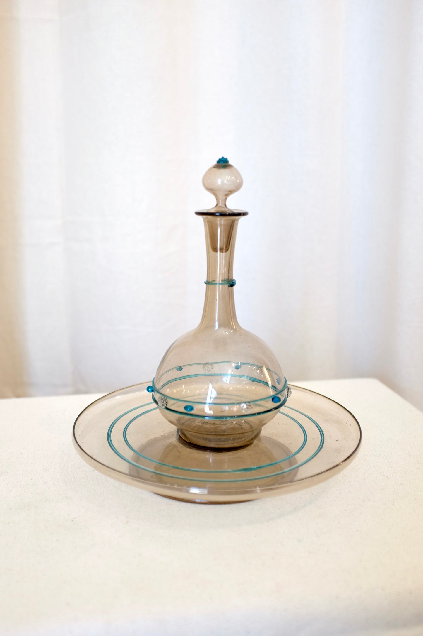 Murano Glass 8 Cordial and Decanter Set