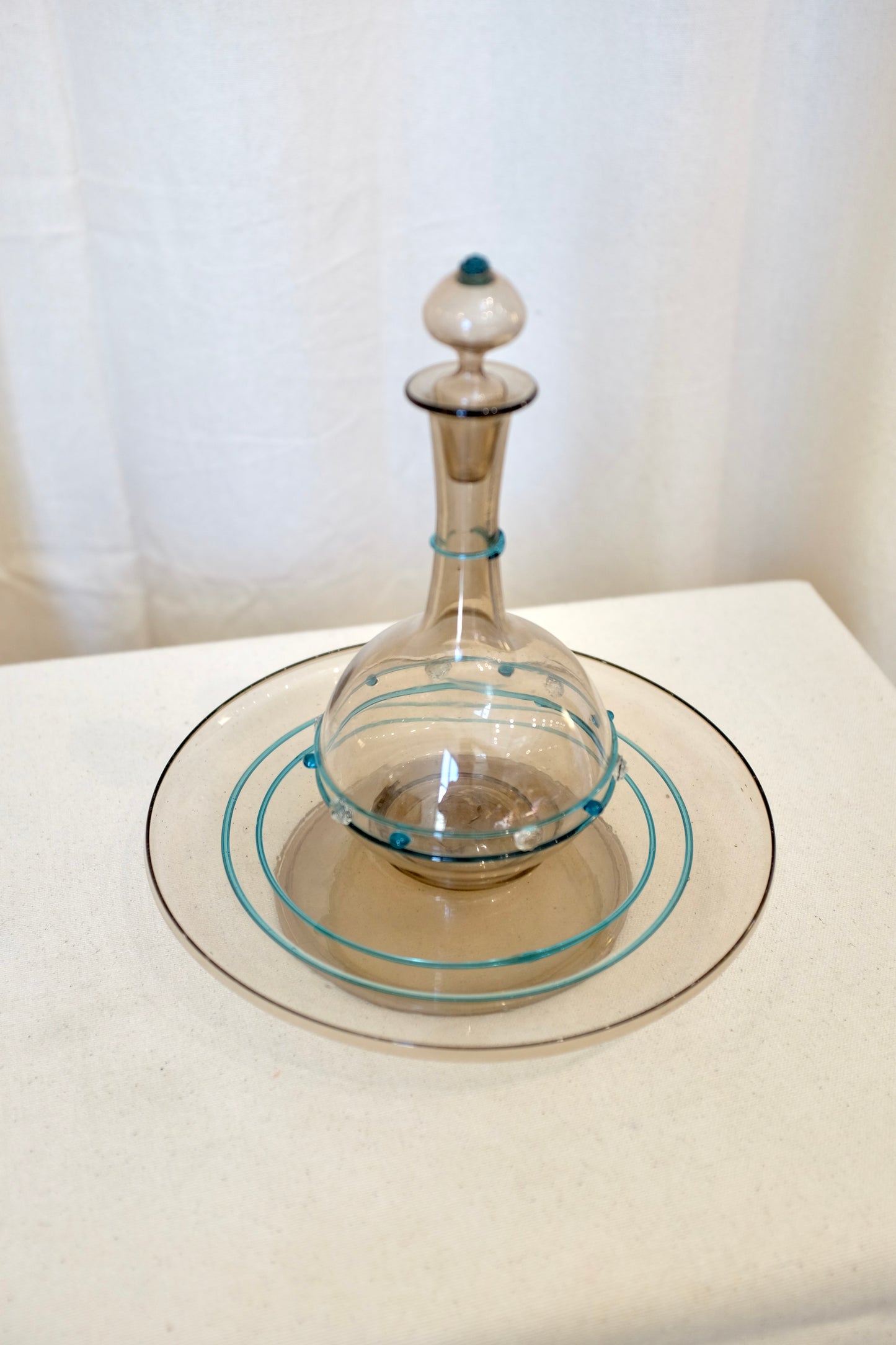 Murano Glass 8 Cordial and Decanter Set