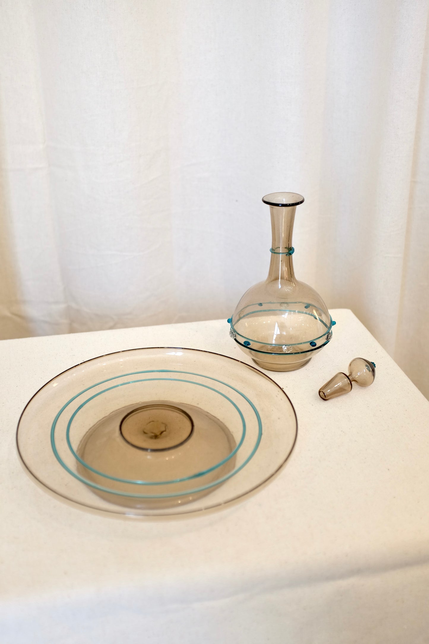 Murano Glass 8 Cordial and Decanter Set