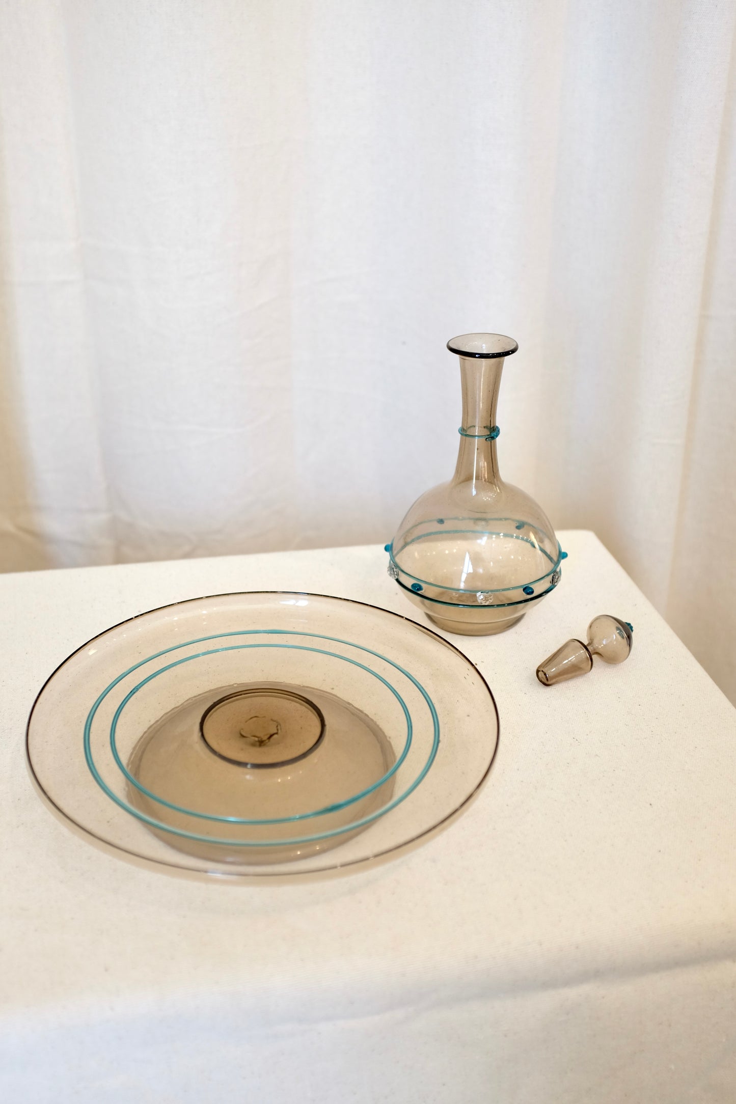 Murano Glass 8 Cordial and Decanter Set