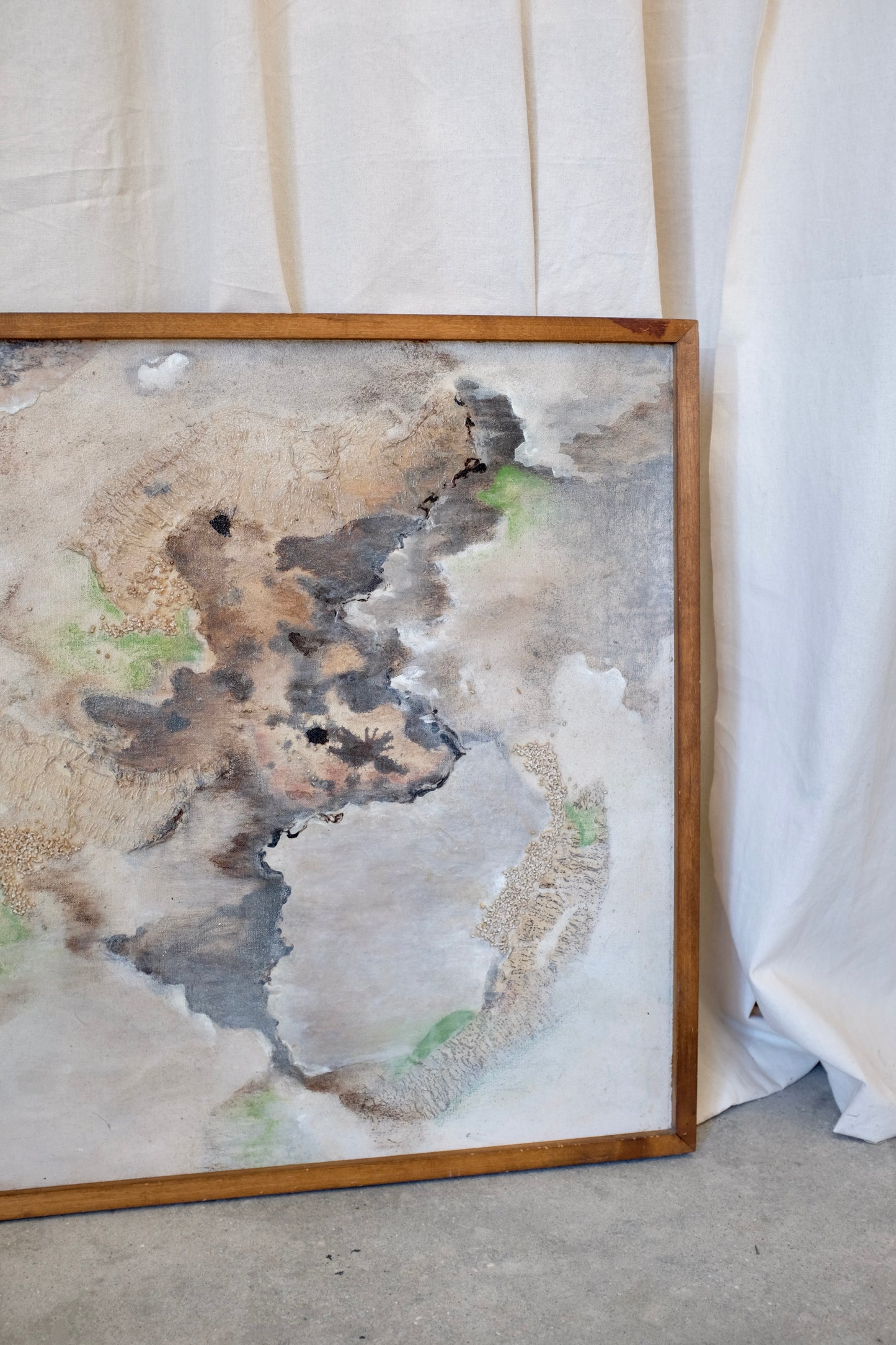 Framed Abstract Painting, Signed, Yoshiro Ikeda