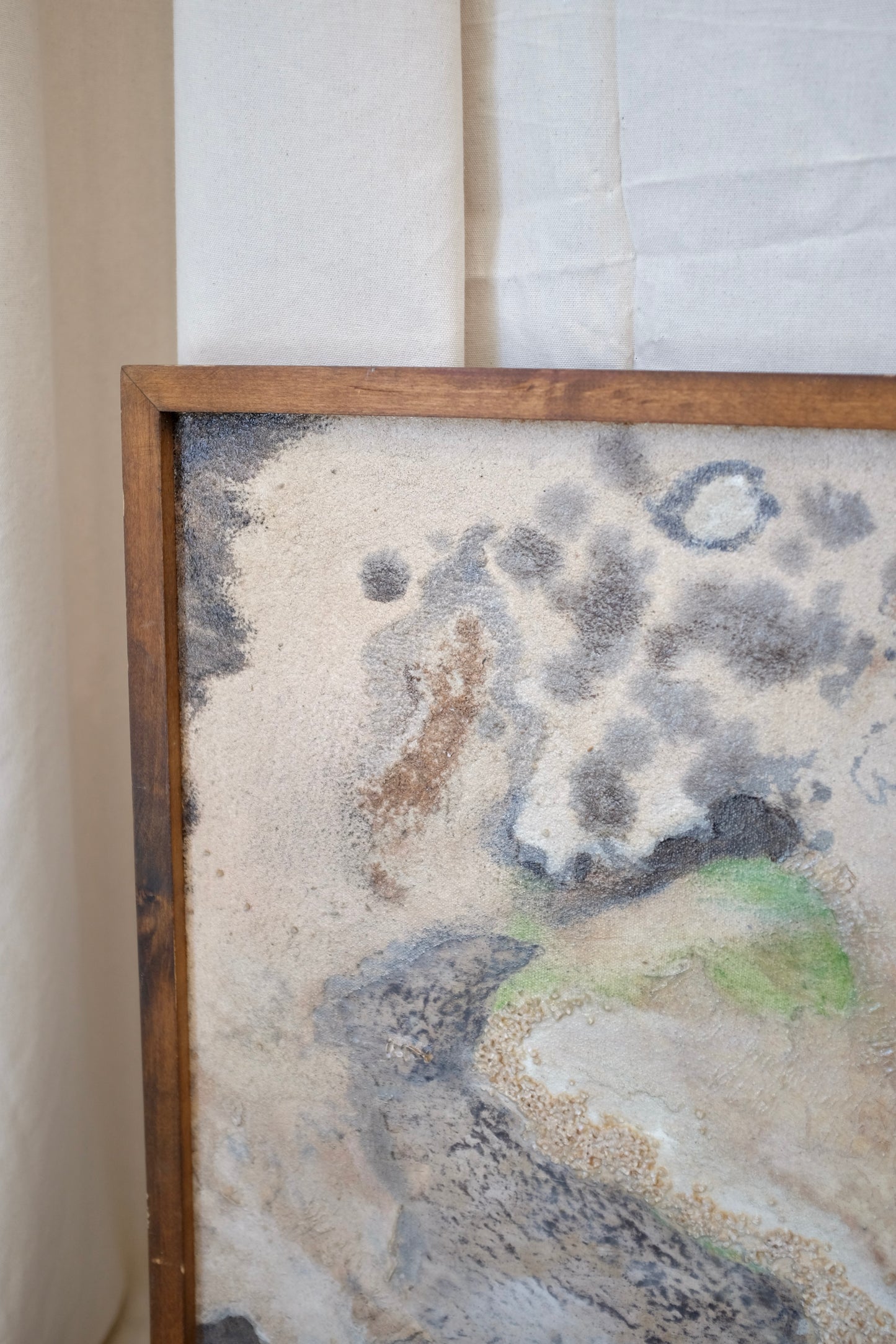 Framed Abstract Painting, Signed, Yoshiro Ikeda