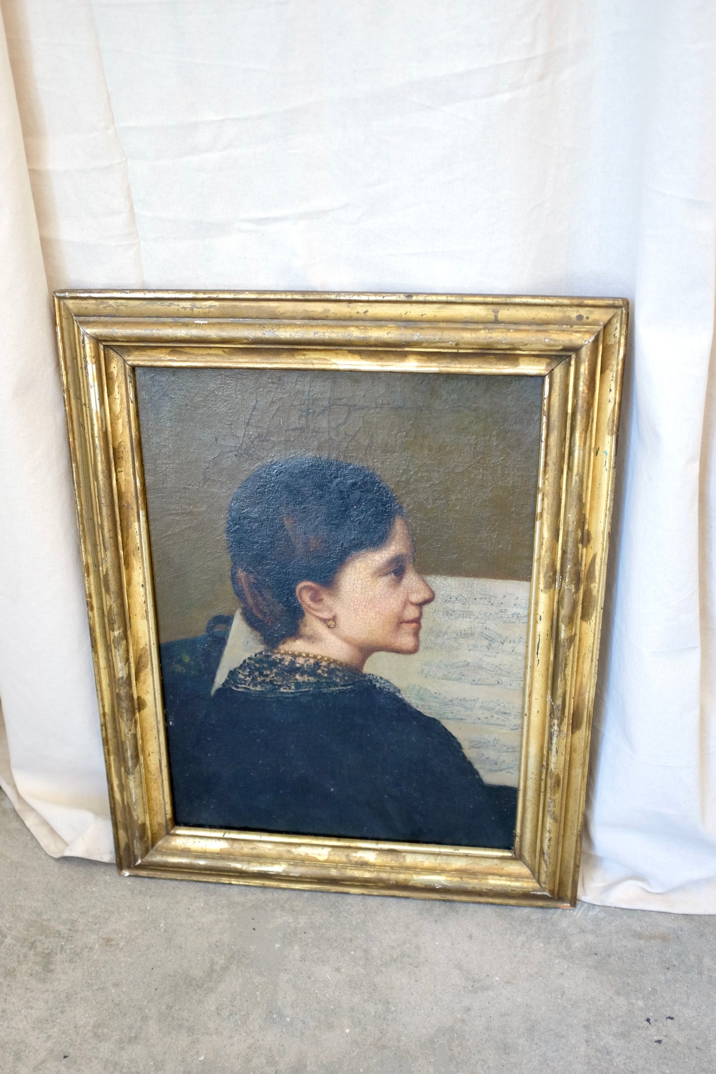 Portrait of a Lady Playing Piano