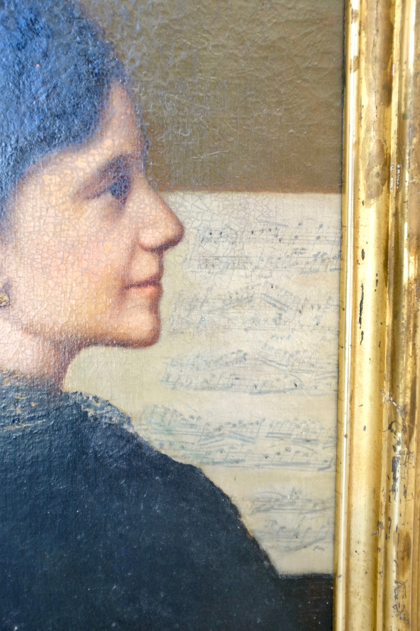 Portrait of a Lady Playing Piano
