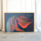 Framed Abstract Floral Painting, Virginia Parkum