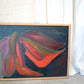 Framed Abstract Floral Painting, Virginia Parkum