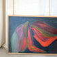 Framed Abstract Floral Painting, Virginia Parkum