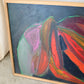 Framed Abstract Floral Painting, Virginia Parkum