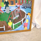 Picnic, Large Folk Art Painting, Ann C. Rosebrooks